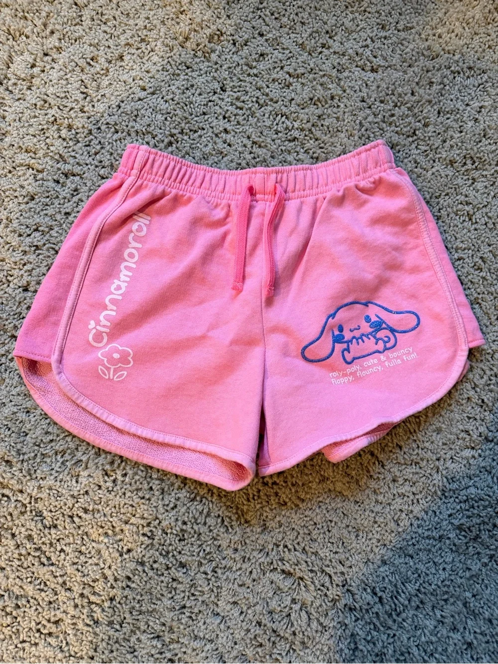 Zara Girks Pink Cinnamoroll Sanrio Graphic Athletic Shorts Sz 11-12 NEW